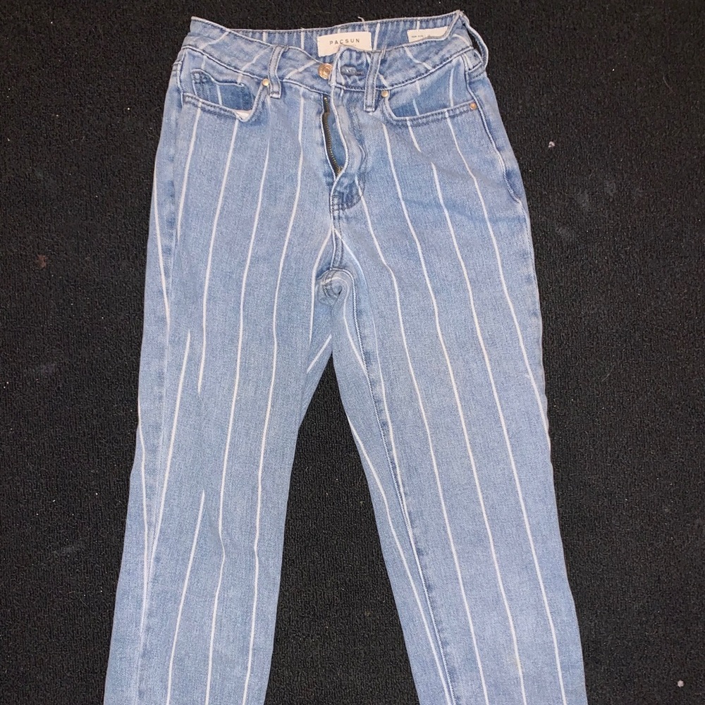 Pacsun Striped Mom Jeans